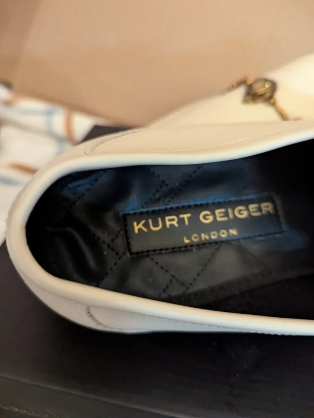 KURT GEIGER London Loafers Beige Mens Loafers Size 11